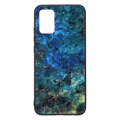 Shop4 - Samsung Galaxy A02s Hoesje - Harde Back Case Marmer Kleurrijk