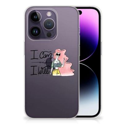 Apple iPhone 14 Pro Telefoonhoesje met Naam i Can Apple iPhone 14 Pro Telefoonhoesje met Naam i Can