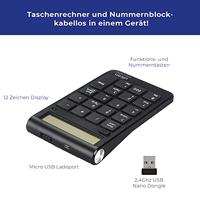 Ultron UN2 numeriek toetsenbord Notebook RF Draadloos Zwart - thumbnail