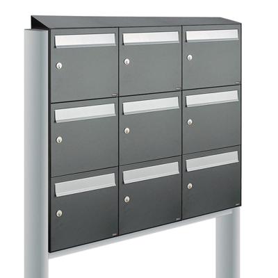 Allux Flow Set 3-Breed, 3-Hoog Met Dak Op Statief Antraciet - 40040065_3x3ds