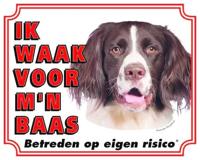 Drentsche Patrijshond Waakbord - Ik waak voor mijn Baas - thumbnail