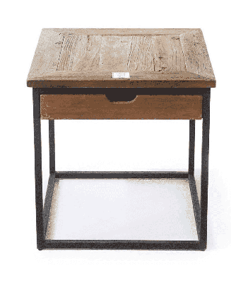 Rivièra Maison Bijzettafel 'Shelter Island' 55cm, met lade