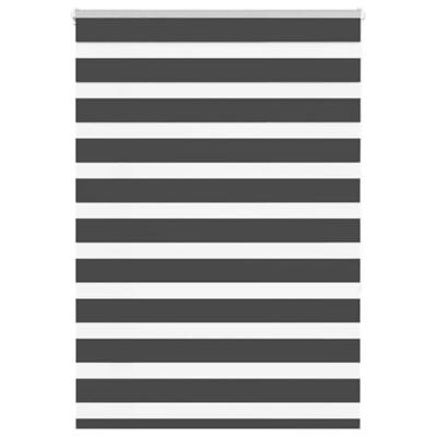 VidaXL Zebra rolgordijn 105x150 cm stofbreedte 100,9 cm zwart VidaXL Zebra rolgordijn 105x150 cm stofbreedte 100,9 cm zwart