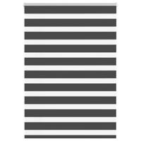 VidaXL Zebra rolgordijn 105x150 cm stofbreedte 100,9 cm zwart - thumbnail