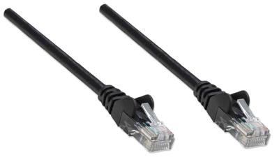 Intellinet 318143 RJ45 Netwerkkabel, patchkabel CAT 5e U/UTP 0.50 m Zwart 1 stuk(s)