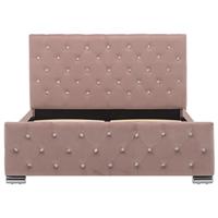 Bedframe fluweel roze 120x200 cm - thumbnail