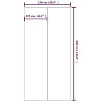 Zwembadgrondzeil 500x250 cm polyester geotextiel lichtgrijs - thumbnail