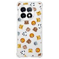 Doorzichtige Silicone Hoesje voor OnePlus 11 Dieren Emojis - thumbnail
