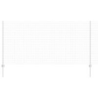 VidaXL Hek met paal zilver 1,2 x 10 m staal - thumbnail