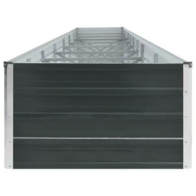 VidaXL Plantenbak verhoogd 600x80x45 cm gegalvaniseerd staal antraciet