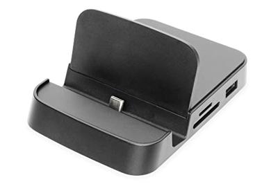 Digitus DA-70882 interface hub USB 2.0 625 Mbit/s Zwart