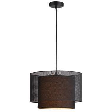 Hanglamp Zaragoza E27 - mat zwart - 120xØ35 cm - Leen Bakker