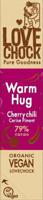 Lovechock Warm Hug Vegan Chocolade | Kers, Cranberry, Kaneel & Cayennepeper - thumbnail