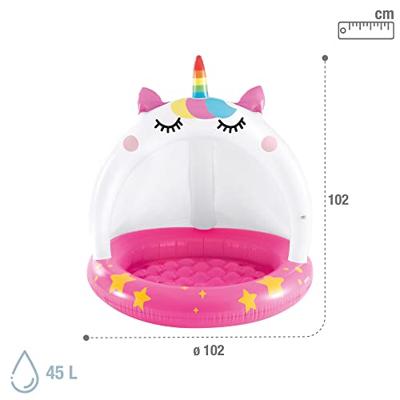 Intex 58438np wet set collection caticorn babyzwembad 102x102 cm
