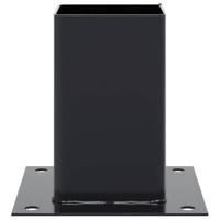 Spokkels vierkant 12 st 91x91 mm antraciet staal gepoedercoat - thumbnail