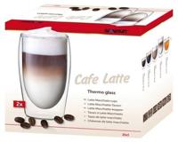 Scanpart dubbelwandige koffieglazen 350 ml 2 stuks Koffie accessoire Transparant - thumbnail