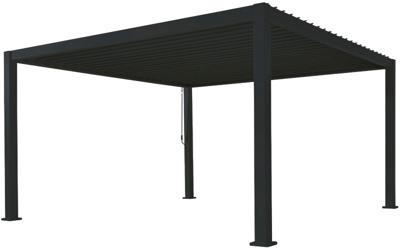 Patio Cover vierkant L Rota Gazebo 300x400 h250 cm Matt royal grey overkapping pergola Suns - Suns Patio Cover vierkant L Rota Gazebo 300x400 h250 cm Matt royal grey overkapping pergola Suns - Suns