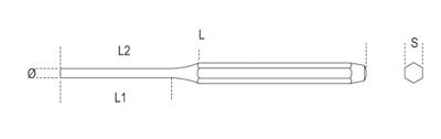 Beta centerpunt 4mm