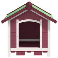 VidaXL Hondenhok 65x65x61,5 cm massief grenenhout mokkakleurig - thumbnail