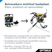 Optimus Polaris Optifuel Black Edition Brander Zwart - thumbnail