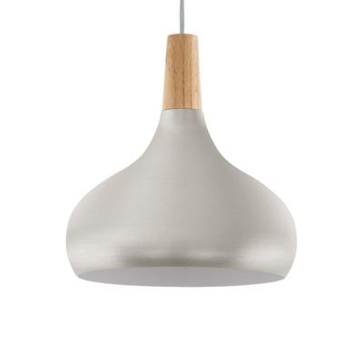 Eglo Moderne hanglampSabinar 28cm RVS met houtbruin - 901181