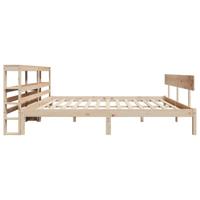 Bedframe zonder matras massief grenenhout 200x200 cm - thumbnail