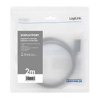 LogiLink CV0131 kabeladapter/verloopstukje DisplayPort DVI Zwart - thumbnail