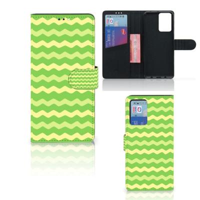 Xiaomi Redmi Note 10 Pro | Telefoon Hoesje | Waves Green Xiaomi Redmi Note 10 Pro | Telefoon Hoesje | Waves Green