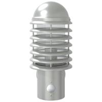VidaXL Buitenwandlamp met sensor roestvrij staal zilverkleurig - thumbnail