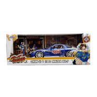 JADA TOYS Auto Mazda Street Fighter 1993 Mazda RX7 met Chun-Li figuur Kant-en-klaar model Personenauto (model) - thumbnail