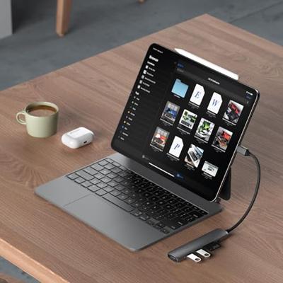 Satechi USB-C 6-in-1 Slim multiport adapter (4K) - Space Grey