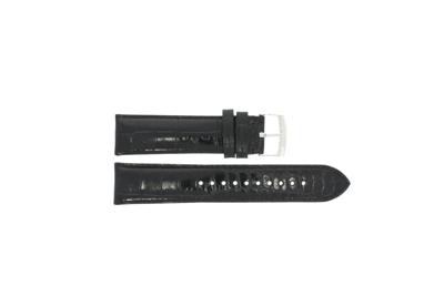 Horlogeband Armani AR0643 Leder Zwart 22mm
