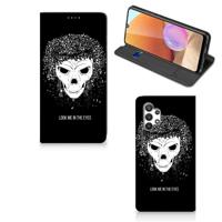 Mobiel BookCase Samsung Galaxy A32 4G | A32 5G Enterprise Editie Skull Hair - thumbnail