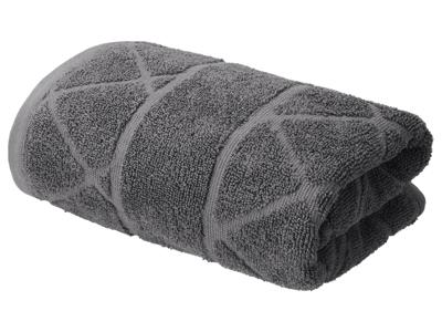 LIVARNO Set van 2 handdoeken 50 x 100 cm (Grijs/geruit)