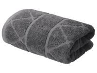 LIVARNO Set van 2 handdoeken 50 x 100 cm (Grijs/geruit) - thumbnail