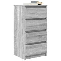 Dressoir 37,5x35x76 cm bewerkt hout grijs sonoma eikenkleurig - thumbnail