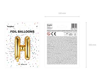 Folieballon Goud Letter &apos;H&apos; - 35cm