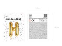 Folieballon Goud Letter &apos;H&apos; - 35cm - thumbnail