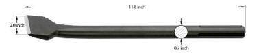 Rennsteig Werkzeuge 210 30015 210 30015 Tegelbeitel 50 mm Gezamenlijke lengte 300 mm SDS-Max 1 stuk(s)