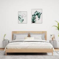 Tv-wandmeubels met LED 2 st 30,5x35x30 cm grijs sonoma eiken - thumbnail