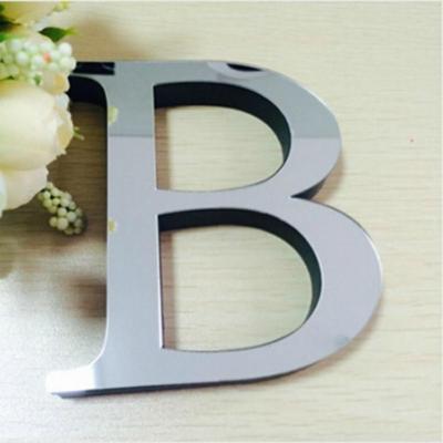 2 PC'S Home Decoratie creatieve persoonlijkheid Engelse letters acryl spiegel 3D DIY muur stickers (B) 2 PC'S Home Decoratie creatieve persoonlijkheid Engelse letters acryl spiegel 3D DIY muur stickers (B)