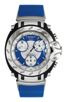 Horlogeband Tissot T0114171704100A / T610014611 Rubber Blauw 20mm - thumbnail