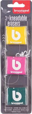 Kneedgum bruynzeel teens set 3 kleuren Kneedgum bruynzeel teens set 3 kleuren