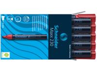 Schneider Marker perm. 230 rond rood 10st - thumbnail