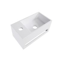 Wiesbaden Julia fontein links Solid surface 35 x 20 x 16 cm mat wit - thumbnail