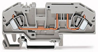 WAGO 282-696 Zekeringklem Grijs 1 stuk(s)