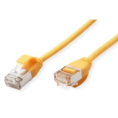ROLINE F/UTP DataCenter Patchkabel Cat.6A (Class EA), LSOH, extra dun, geel, 0,5 m ROLINE F/UTP DataCenter Patchkabel Cat.6A (Class EA), LSOH, extra dun, geel, 0,5 m