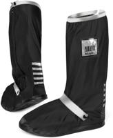 overschoenen reflecterend PVC zwart zilver maat 43-45 - thumbnail