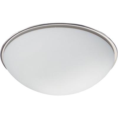 LED Plafondlamp - Plafondverlichting - Trion Balbo - E27 Fitting - 1-lichts - Rond - Mat Nikkel - Aluminium