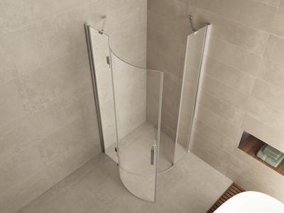 Douchecabine Wiesbaden kwartrond 1 deur LS 90x90cm 8mm NANO coating Douchecabine Wiesbaden kwartrond 1 deur LS 90x90cm 8mm NANO coating